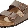 Birkenstock Arizona Chaussures Birko-Flor Nubuk Narrow, marron -Chaussures loisir & Bottes Soldes birkenstock arizona sandalen birko floor mocca 1