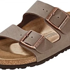 Birkenstock Arizona Chaussures Birko-Flor Nubuk Narrow, marron