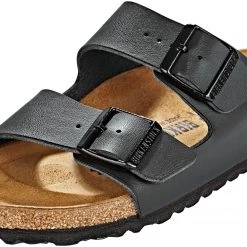 Birkenstock Arizona Chaussures Birko-Flor Nubuk Narrow, gris/marron