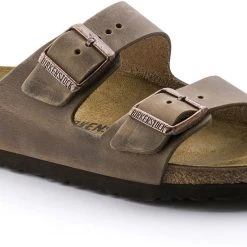 Birkenstock Arizona Chaussures Cuir huilé étroit, marron