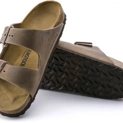 Birkenstock Arizona Chaussures Cuir huilé étroit, marron -Chaussures loisir & Bottes Soldes birkenstock arizona sandalen geoeltes leder herren tabacco brown 3