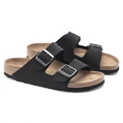 Birkenstock Arizona Sandales Birko-Flor Birkibuc Earthy Vegan Narrow, noir -Chaussures loisir & Bottes Soldes birkenstock arizona sandals birko flor birkibuc earthy vegan narrow black 3