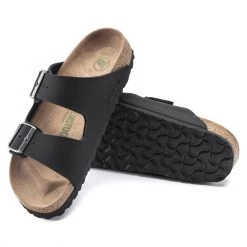 Birkenstock Arizona Sandales Birko-Flor Birkibuc Earthy Vegan Narrow, noir -Chaussures loisir & Bottes Soldes birkenstock arizona sandals birko flor birkibuc earthy vegan narrow black 4