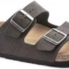 Birkenstock Arizona Sandales Birko-Flor Birkibuc Regular Homme, noir