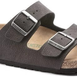 Birkenstock Arizona Sandales Birko-Flor Birkibuc Regular Homme, noir