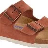 Birkenstock Arizona Soft Footbed Chaussures Cuir daim étroit Femme, noir -Chaussures loisir & Bottes Soldes birkenstock arizona soft footbed sandals suede leather women earth red 1