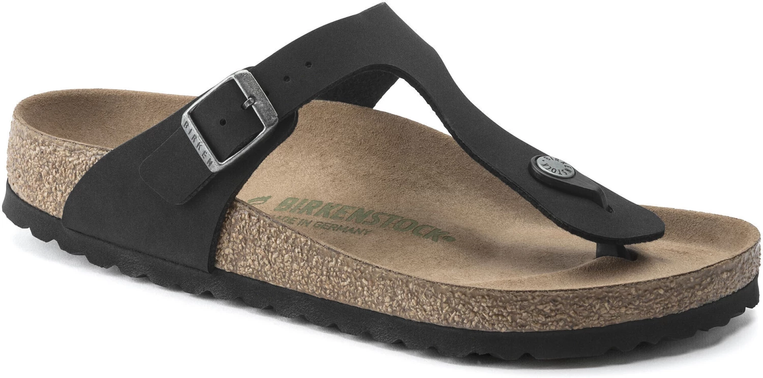 Birkenstock Gizeh Tongs Birko-Flor Birkibuc Earthy Vegan Regular, noir 3 Birkenstock Gizeh Tongs Birko-Flor Birkibuc Earthy Vegan Regular, noir