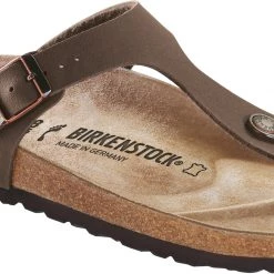 Birkenstock Gizeh Sandales Birko-Flor Nubuk Regular, marron/gris