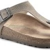Birkenstock Gizeh Sandales à lanières Birko-Flor Birkibuc Regular Homme, beige