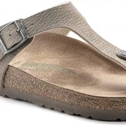Birkenstock Gizeh Sandales à lanières Birko-Flor Birkibuc Regular Homme, beige