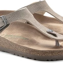 Birkenstock Gizeh Sandales à lanières Birko-Flor Birkibuc Regular Homme, beige -Chaussures loisir & Bottes Soldes birkenstock gizeh thong sandals birko flor birkibuc regular men gray taupe 3