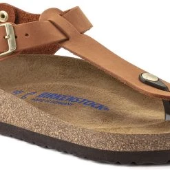 Birkenstock Kairo Sandales Cuir nubuck semelle souple regular Femme, marron