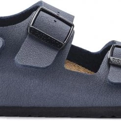 Birkenstock Milano HL Sandales Birko-Flor Birkibuc Regular Enfant, bleu -Chaussures loisir & Bottes Soldes birkenstock milano hl sandals birko flor birkibuc regular kids blau 5 1