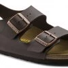 Birkenstock Milano Sandales Birko-Flor Regular, marron -Chaussures loisir & Bottes Soldes birkenstock milano sandals birko flor regular dark brown 1