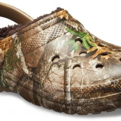 Crocs Classic Lined Realtree Edge Sabots, marron