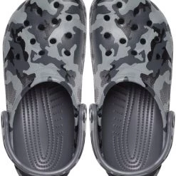 Crocs Classic Printed Camo Sabots, gris -Chaussures loisir & Bottes Soldes crocs classic printed camo clogs slate grey multi 2