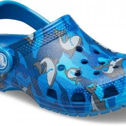 Crocs Classic Shark Prescool Crocs Enfant, bleu