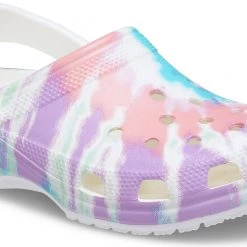 Crocs Classic Tie Dye Graphic Sabots, Multicolore
