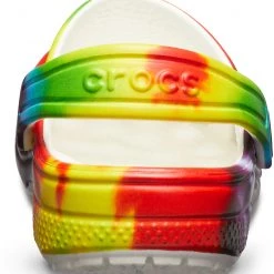 Crocs Classic Tie Dye Graphic Crocs Enfant, Multicolore -Chaussures loisir & Bottes Soldes crocs classic tie dye graphic clogs kids multi 4