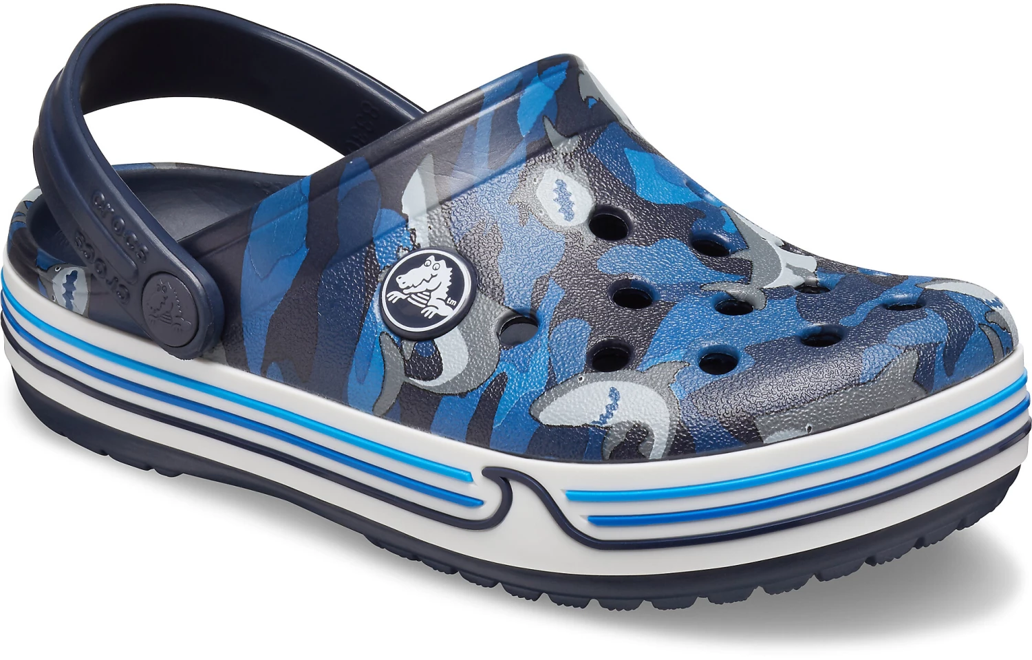 Crocs Crocband Shark Prescool Crocs Enfant, bleu 3 Crocs Crocband Shark Prescool Crocs Enfant, bleu