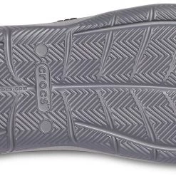 Crocs Swiftwater Wave Sandales Homme, noir/gris -Chaussures loisir & Bottes Soldes crocs swiftwater wave flip sandals men black slate grey 4 1