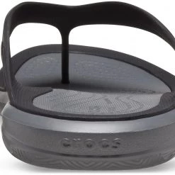 Crocs Swiftwater Wave Sandales Homme, noir/gris -Chaussures loisir & Bottes Soldes crocs swiftwater wave flip sandals men black slate grey 5 1