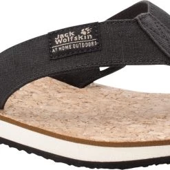 Jack Wolfskin Ecostride 2 Pantoufles Homme, noir/beige