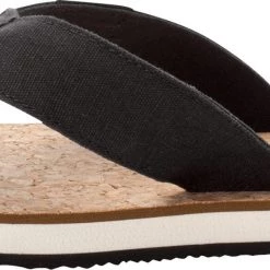 Jack Wolfskin Ecostride 2 Pantoufles Homme, noir/beige -Chaussures loisir & Bottes Soldes jack wolfskin ecostride 2 slippers men phantom cork 4