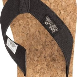 Jack Wolfskin Ecostride 2 Pantoufles Homme, noir/beige -Chaussures loisir & Bottes Soldes jack wolfskin ecostride 2 slippers men phantom cork 5