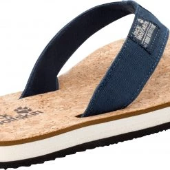 Jack Wolfskin Ecostride 2 Pantoufles Femme, gris/beige -Chaussures loisir & Bottes Soldes jack wolfskin ecostride 2 slippers women blue cork 3 2