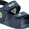 Jack Wolfskin Fun Sandales Enfant, bleu -Chaussures loisir & Bottes Soldes jack wolfskin fun sandals kids blue lime 1 1