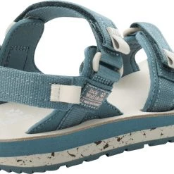 Jack Wolfskin Outfresh Deluxe Sandales Femme, Bleu pétrole/gris -Chaussures loisir & Bottes Soldes jack wolfskin outfresh deluxe sandals women bluish grey rose 3 1