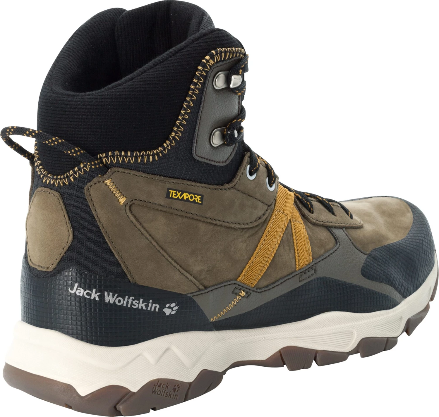 Jack Wolfskin Pathfinder Texapore Chaussures mi-hautes Homme, marron/gris 5 Jack Wolfskin Pathfinder Texapore Chaussures mi-hautes Homme, marron/gris – Image 3