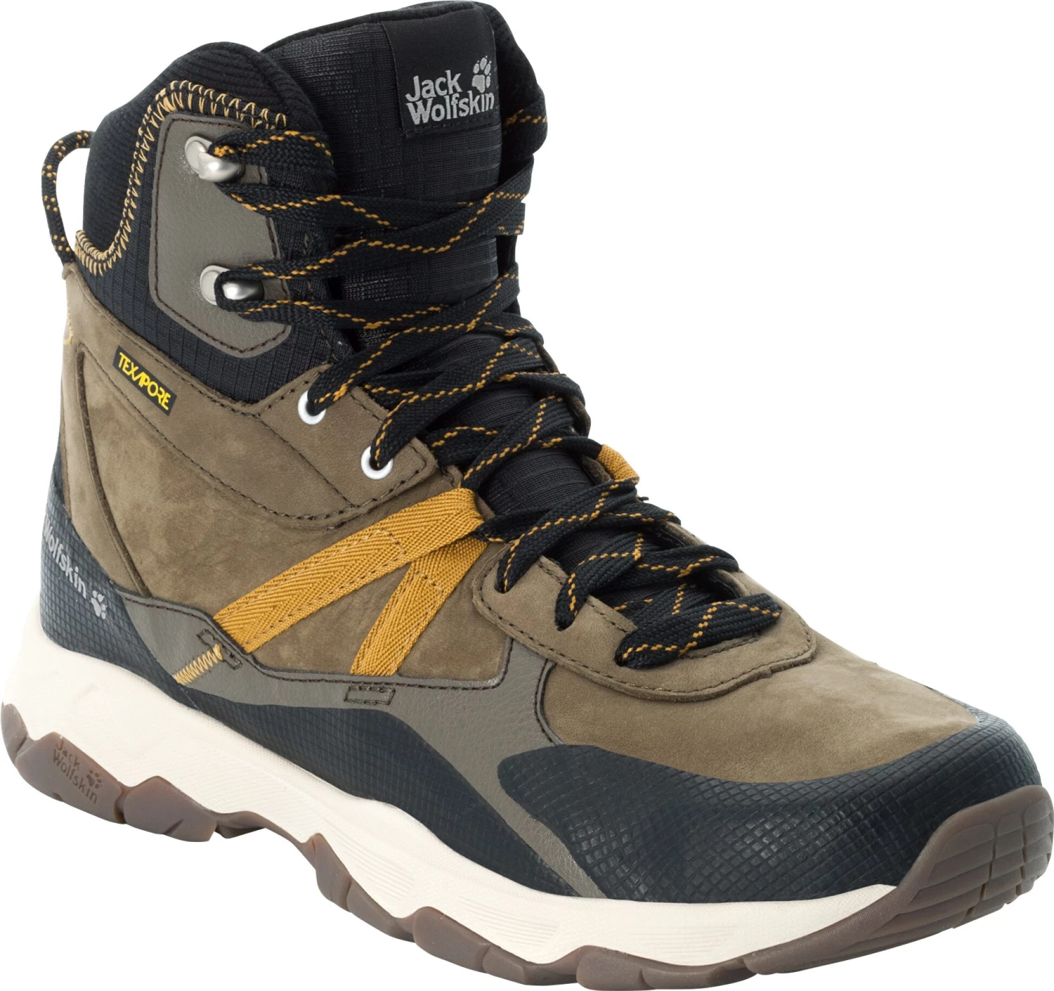 Jack Wolfskin Pathfinder Texapore Chaussures mi-hautes Homme, marron/gris 6 Jack Wolfskin Pathfinder Texapore Chaussures mi-hautes Homme, marron/gris – Image 4