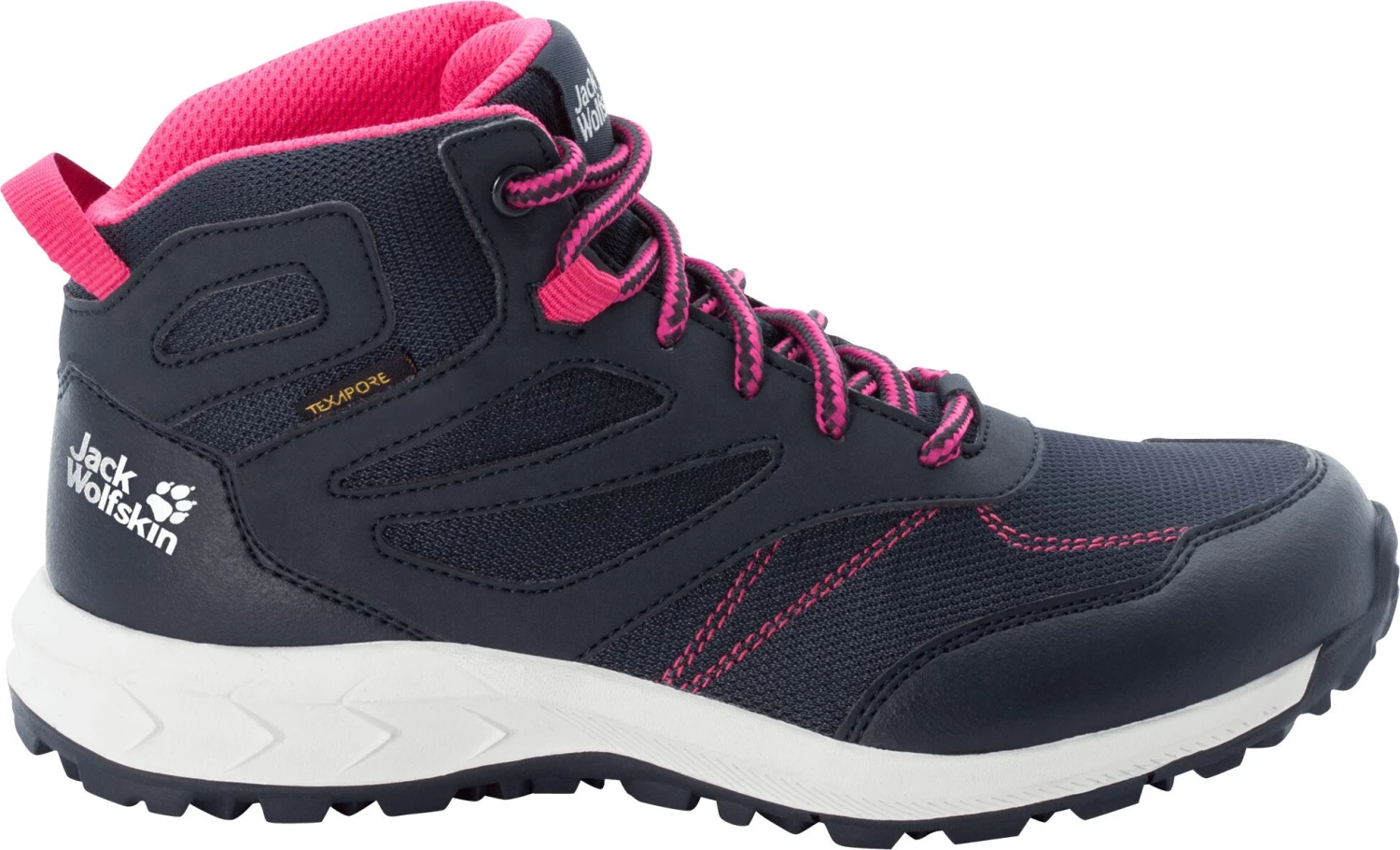 Jack Wolfskin Woodland Texapore Chaussures mi-hautes Enfant, gris 4 Jack Wolfskin Woodland Texapore Chaussures mi-hautes Enfant, gris – Image 2