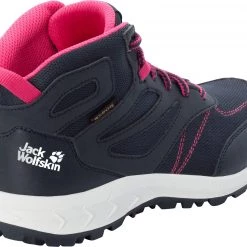 Jack Wolfskin Woodland Texapore Chaussures mi-hautes Enfant, noir -Chaussures loisir & Bottes Soldes jack wolfskin woodland texapore mid shoes kids night blue pink 3 2