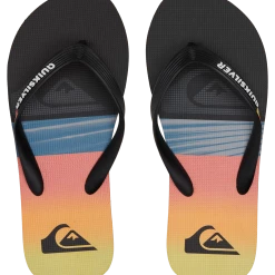 Quiksilver Molokai Art Sandales Garçon, bleu -Chaussures loisir & Bottes Soldes quiksilver molokai art sandals boys black 1 4