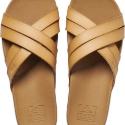 Reef Cushion Spring Bloom Claquettes Femme, marron -Chaussures loisir & Bottes Soldes reef cushion spring bloom slipper sandals women natural 4