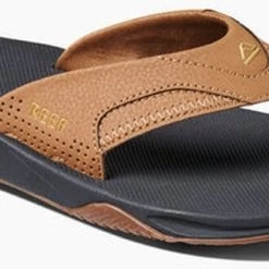 Reef Fanning Tongs Homme, marron/noir