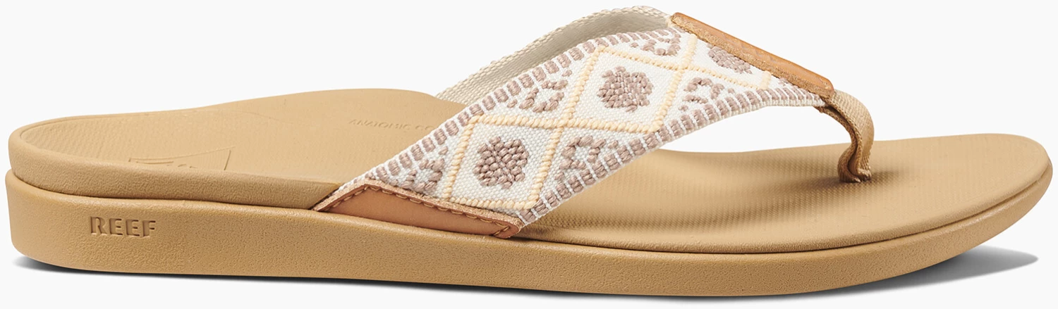 Reef Reef Ortho Woven Tongs Femme, blanc/marron 4 Reef Reef Ortho Woven Tongs Femme, blanc/marron – Image 2