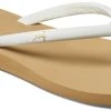 Reef Seas Tongs Femme, blanc/marron -Chaussures loisir & Bottes Soldes reef seas flips women tan white 1