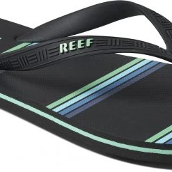 Reef Seaside Prints Sandales Homme, noir/vert