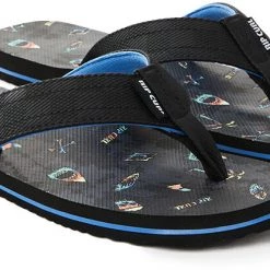 Rip Curl Ripper Open Tongs Garçon, noir