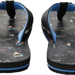 Rip Curl Ripper Open Tongs Garçon, noir -Chaussures loisir & Bottes Soldes rip curl ripper open flips boys black 3 1