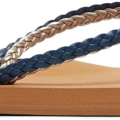 Roxy Costas Chaussures Femme, beige/noir -Chaussures loisir & Bottes Soldes roxy costas sandals women navy 2