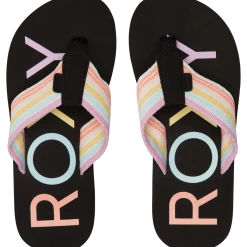 Roxy RG Chika HI Sandales Fille, noir/Multicolore -Chaussures loisir & Bottes Soldes roxy rg chika hi sandals girls black multi 4