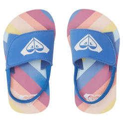 Roxy Finn Sandales Fille, orange/bleu -Chaussures loisir & Bottes Soldes roxy rg roxy cage sandals girls baja blue crazy pink 4