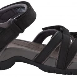 Teva Tirra Leather Chaussures Femme, noir/blanc -Chaussures loisir & Bottes Soldes teva tirra leather sandals women black 6
