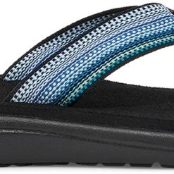 Teva Voya Tongs Femme, noir -Chaussures loisir & Bottes Soldes teva voya flips women antiguous blue multi 4 1