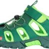 TROLLKIDS Kristiansand Sandales Enfant, vert/jaune -Chaussures loisir & Bottes Soldes trollkids kristiansand sandals kids dark green light green 1 2